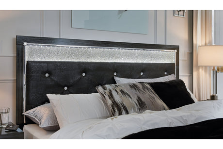 Kaydell Black Queen Upholstered Panel Headboard from Ashley - Luna Furniture