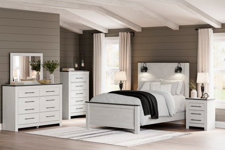 Schoenberg White Panel Bedroom Set