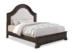 Duke Grayish Brown Queen Upholstered Panel Bed
