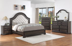 Duke Grayish Brown Upholstered Panel Bedroom Set
