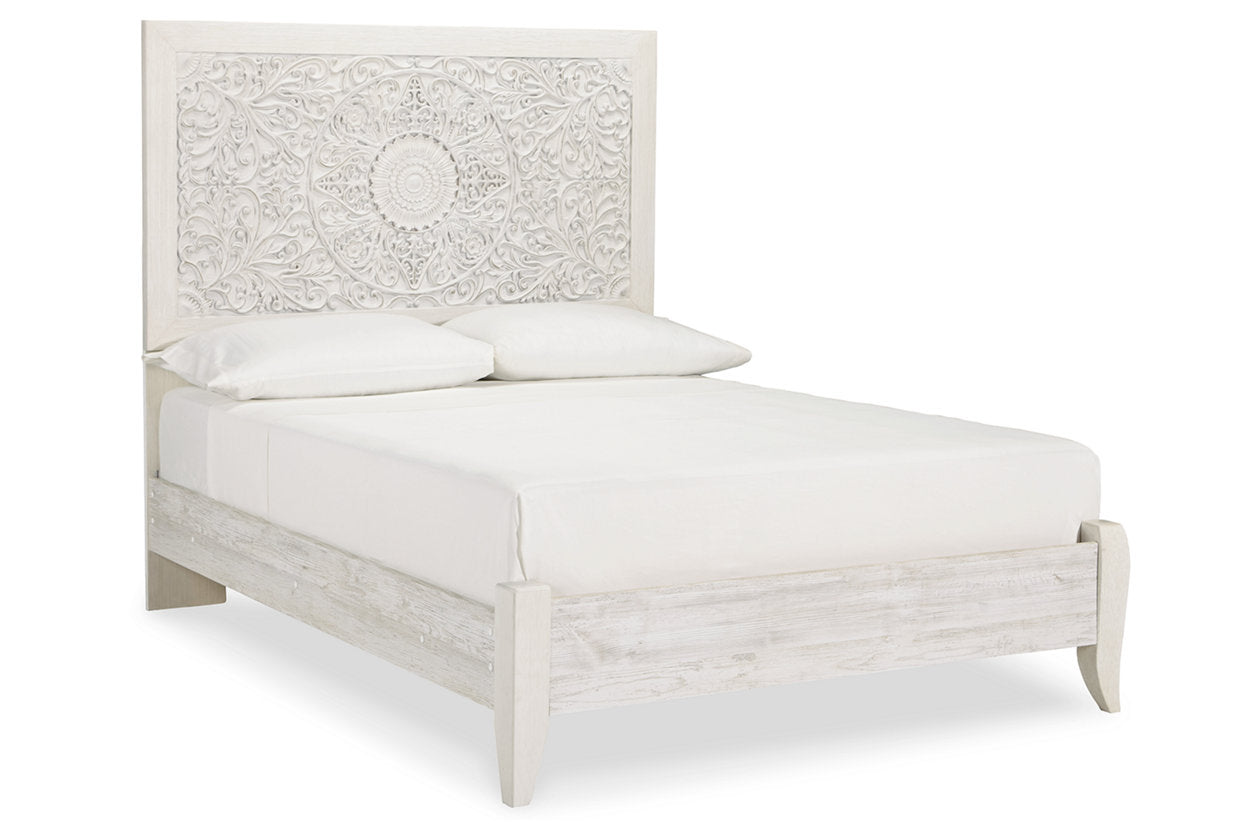 Paxberry Whitewash Full Panel Bed from Ashley - Luna Furniture