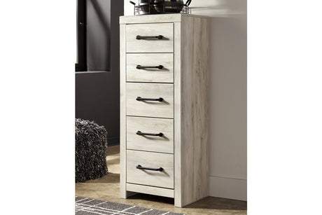 Cambeck Whitewash Narrow Chest of Drawers -  - Luna Furniture