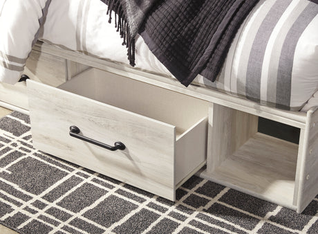 Cambeck Whitewash Storage Platform Bedroom Set with 2 Drawers from Ashley - Luna Furniture