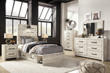 Cambeck Whitewash Storage Youth Platform Bedroom Set with 2 Drawers from Ashley - Luna Furniture