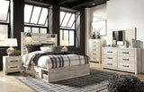 Cambeck Whitewash Storage Platform Bedroom Set - Luna Furniture