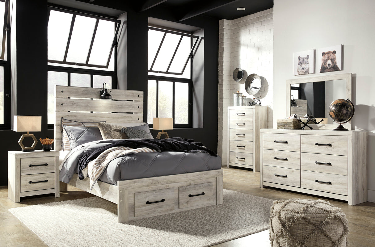 Cambeck Whitewash Storage Youth Panel Bedroom Set from Ashley - Luna Furniture