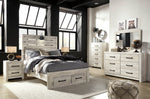 Cambeck Whitewash Youth Footboard Storage Bedroom Set - Luna Furniture