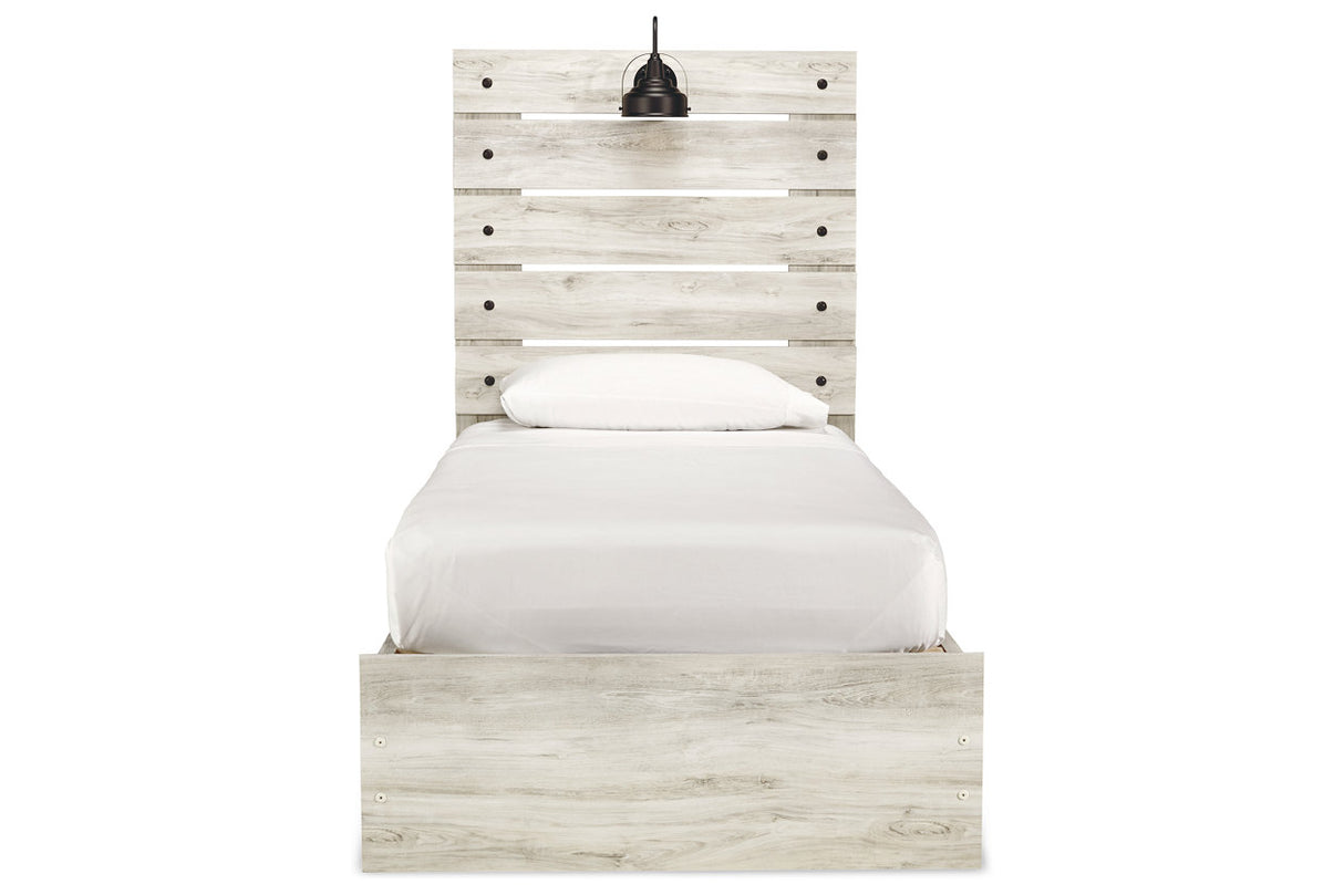 Cambeck Whitewash Twin Storage Platform Bed with 4 Drawers from Ashley - Luna Furniture