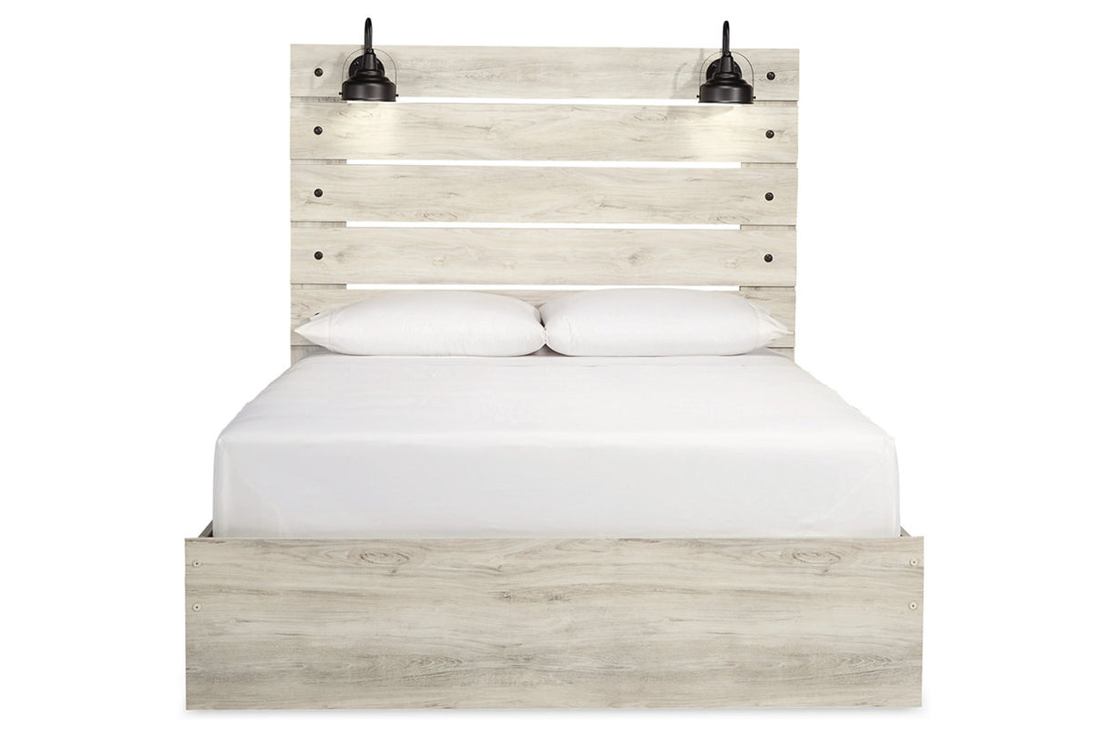 Cambeck Whitewash Queen Panel Bed -  - Luna Furniture