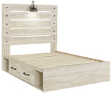 Cambeck Whitewash Storage Youth Platform Bedroom Set with 2 Drawers from Ashley - Luna Furniture
