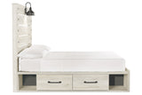 Cambeck Whitewash Full Storage Platform Bed with 4 Drawers from Ashley - Luna Furniture