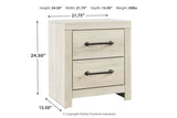 Cambeck Whitewash Nightstand from Ashley - Luna Furniture
