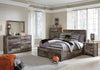 Derekson Multi Gray Double Side/Footboard Storage Platform Youth Bedroom Set