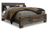 Derekson Multi Gray King Panel Bed from Ashley - Luna Furniture