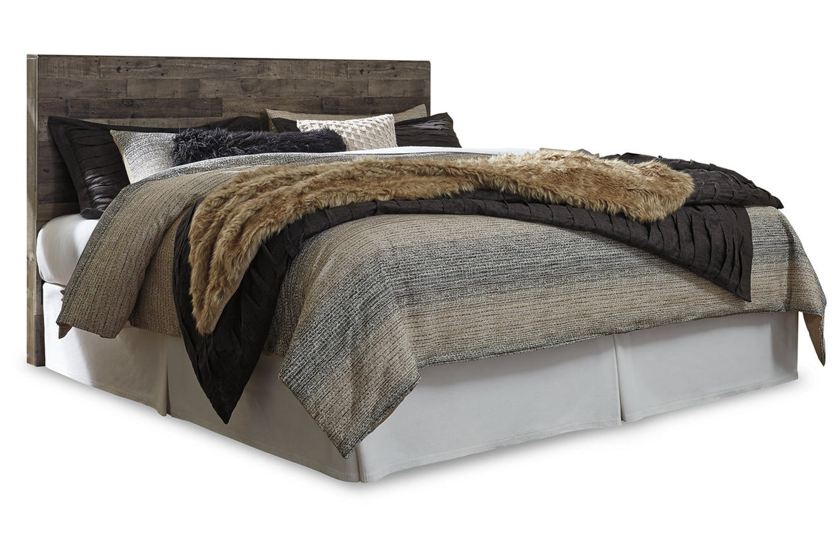 Derekson Multi Gray King Panel Headboard from Ashley Furniture - Luna Furniture