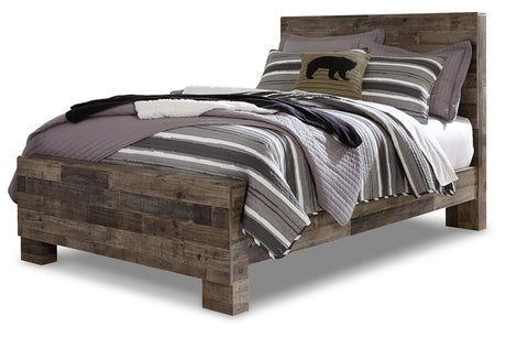 Derekson Multi Gray Full Panel Bed