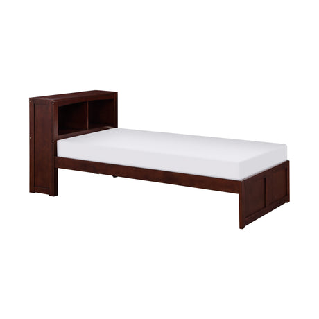 Rowe Dark Cherry Twin Bookcase Bed from Homelegance - Luna Furniture