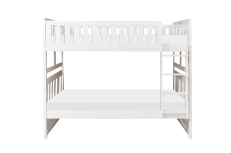 Galen White Full/Full Bunk Bed from Homelegance - Luna Furniture