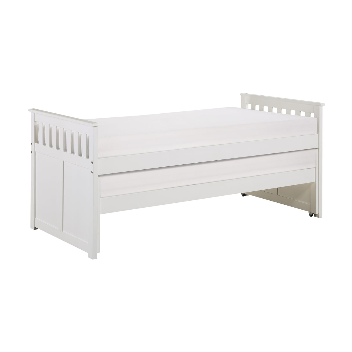 Galen White Twin/Twin Bed from Homelegance - Luna Furniture