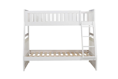 Galen White Twin/Full Bunk Bed from Homelegance - Luna Furniture