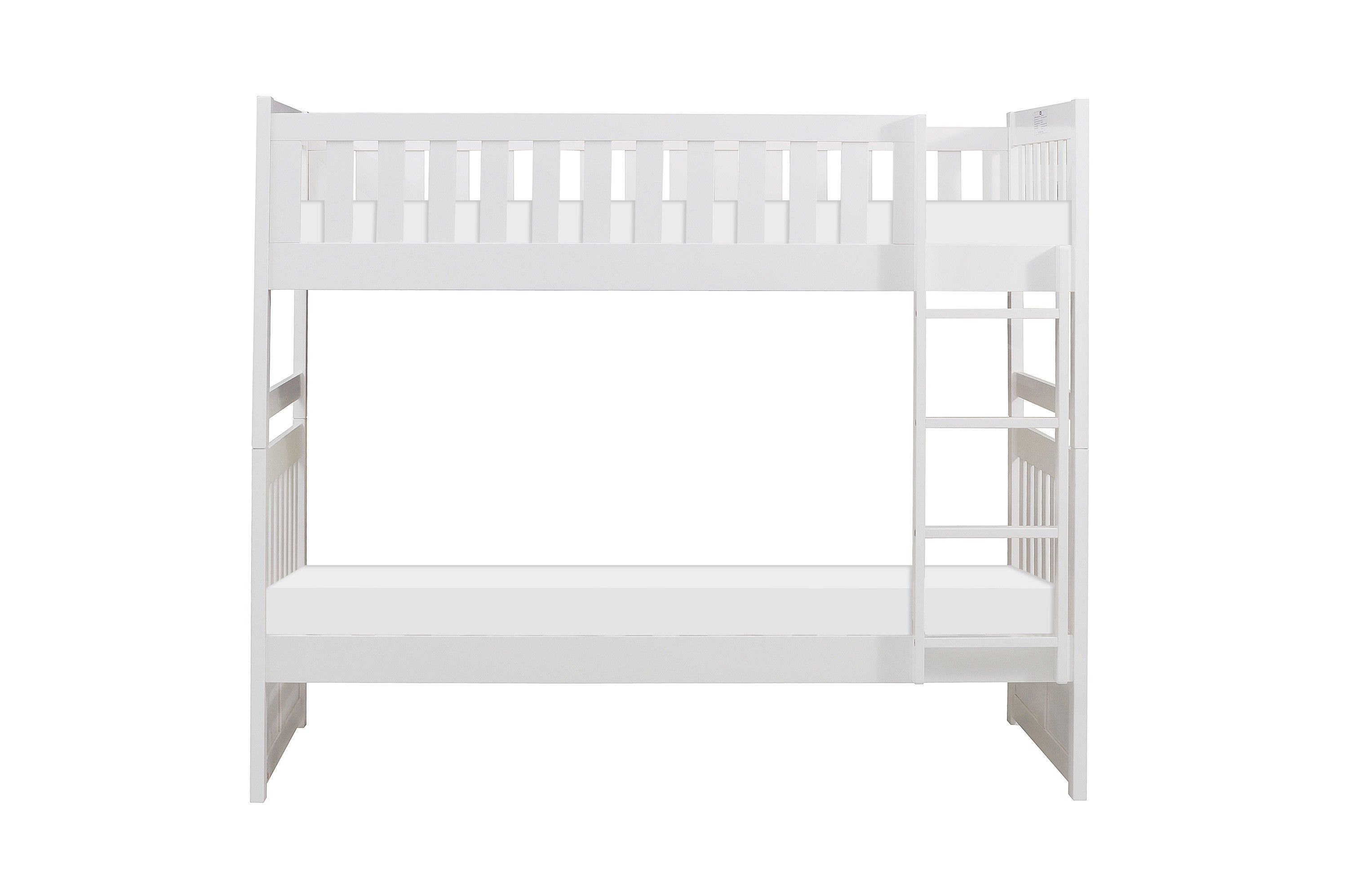 Galen White Twin/Twin Bunk Bed from Homelegance - Luna Furniture