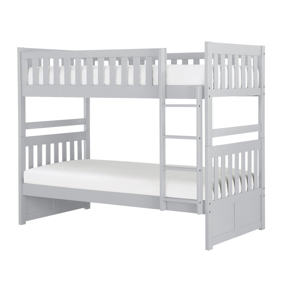 Orion Gray Twin/Twin Bunk Bed from Homelegance - Luna Furniture