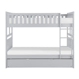 Orion Gray Full/Full Bunk Bed with Twin Trundle