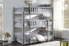 Orion Gray Twin Triple Bunk Bed