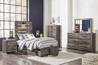 Drystan Brown Youth Storage Platform Bedroom Set - Luna Furniture