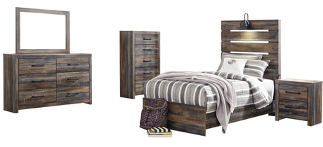 Drystan Multi LED Youth Panel Bedroom Set from Ashley - Luna Furniture