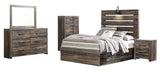 Drystan Multi LED Storage Youth Platform Bedroom Set with 4 Drawers from Ashley - Luna Furniture