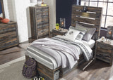 Drystan Multi LED Storage Youth Platform Bedroom Set with 4 Drawers from Ashley - Luna Furniture