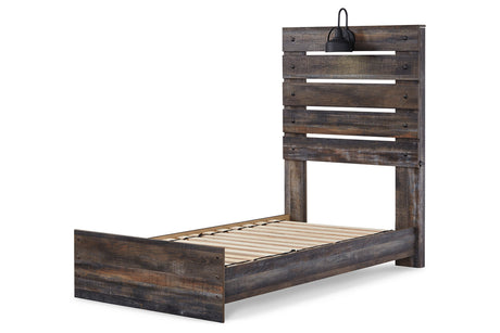 Drystan Multi LED Twin Panel Bed from Ashley - Luna Furniture