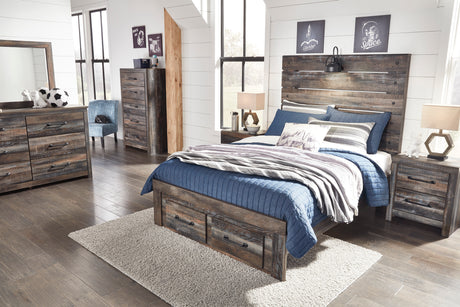 Drystan Multi LED Storage Youth Panel Bedroom Set from Ashley - Luna Furniture