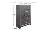 Lodanna Gray Chest of Drawers from Ashley - Luna Furniture