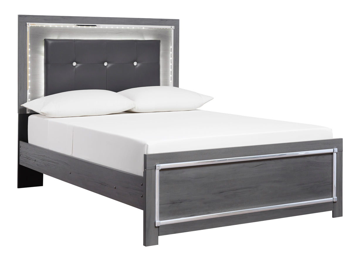 Lodanna Gray LED Upholstered Youth Panel Bedroom Set from Ashley - Luna Furniture