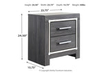 Lodanna Gray Nightstand from Ashley - Luna Furniture