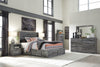 Baystorm Gray LED Side/Footboard Storage Platform Bedroom Set - Luna Furniture