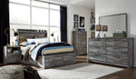 Baystorm Gray LED Side/Footboard Storage Platform Youth Bedroom Set - Luna Furniture
