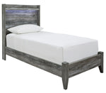Baystorm Gray Twin LED Panel Bed - Luna Furniture