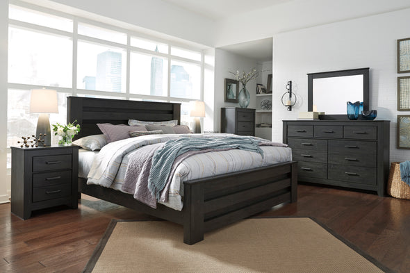 Brinxton Charcoal Panel Bedroom Set - Luna Furniture