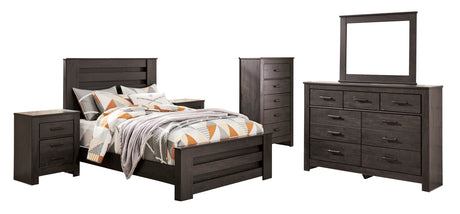 Brinxton Charcoal Youth Panel Bedroom Set from Ashley - Luna Furniture