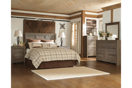 Juararo Dark Brown Queen Panel Headboard from Ashley Furniture - Luna Furniture