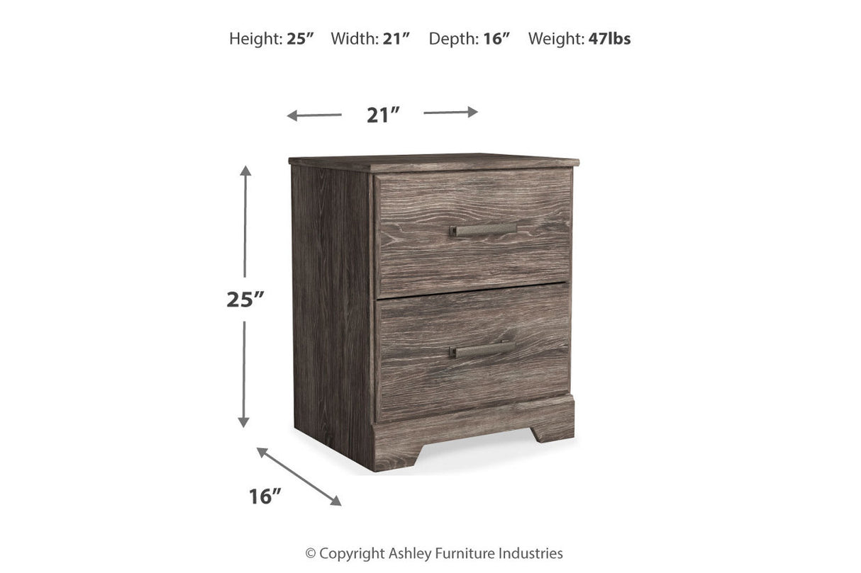 Ralinksi Gray Nightstand from Ashley - Luna Furniture