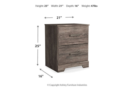 Ralinksi Gray Nightstand from Ashley - Luna Furniture