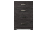 Belachime Black Chest of Drawers from Ashley - Luna Furniture
