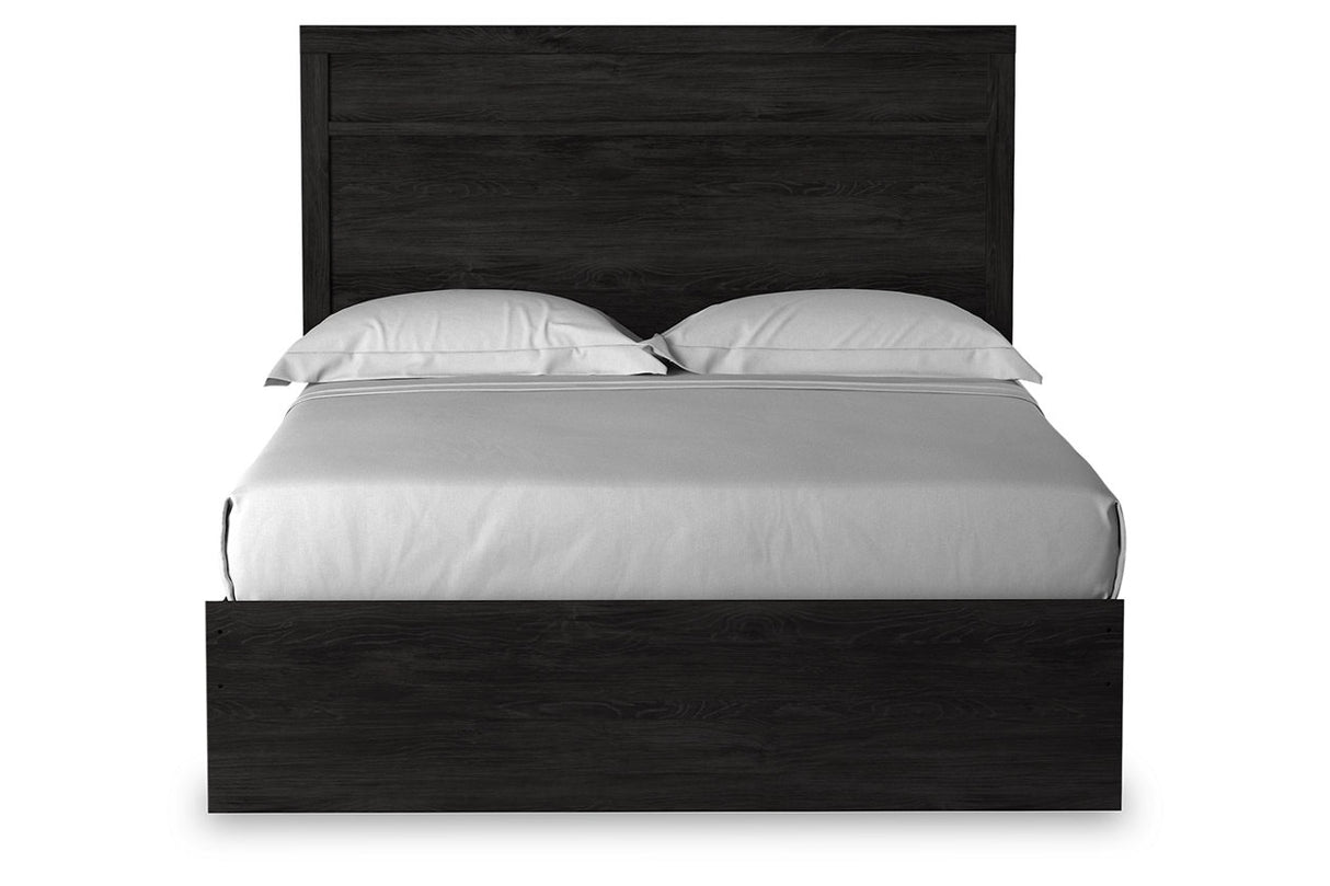Belachime Charcoal Queen Panel Bed from Ashley - Luna Furniture