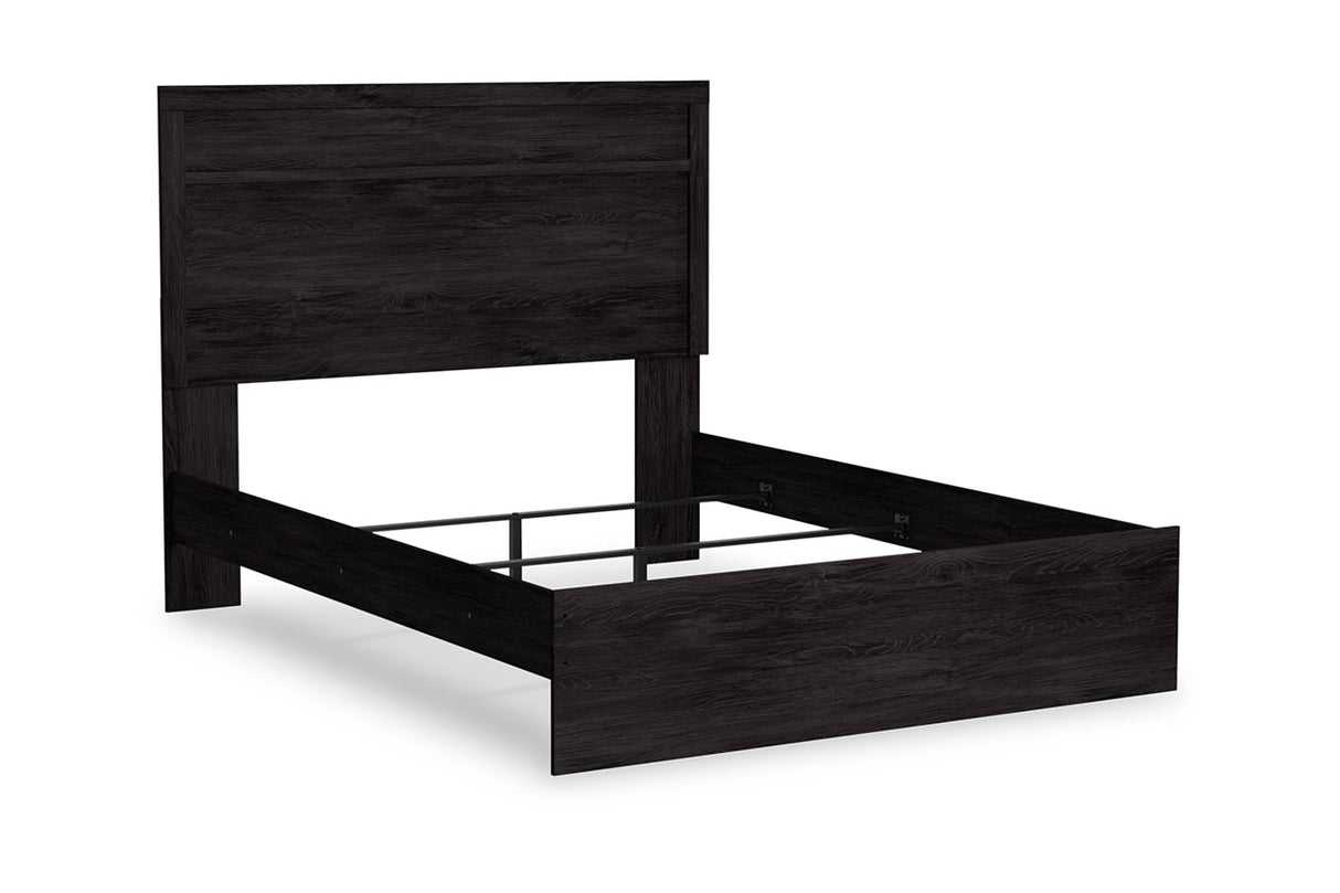 Belachime Charcoal Queen Panel Bed from Ashley - Luna Furniture