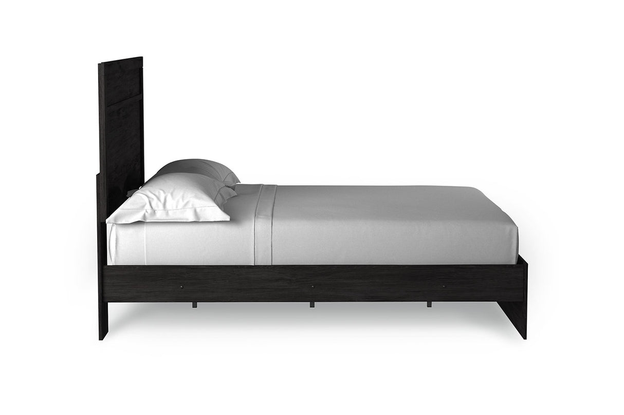 Belachime Charcoal Queen Panel Bed from Ashley - Luna Furniture