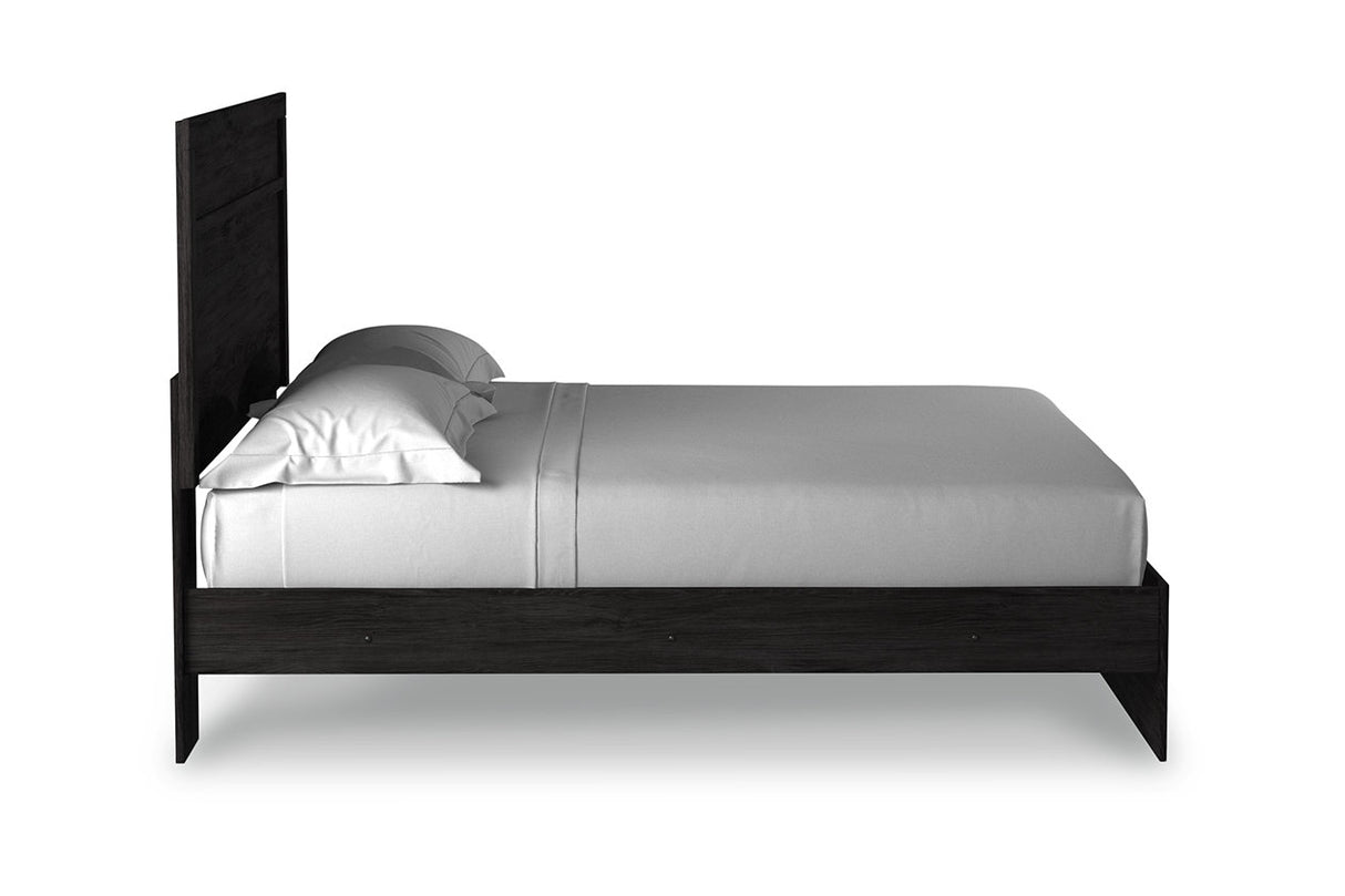Belachime Black King Panel Bed -  - Luna Furniture
